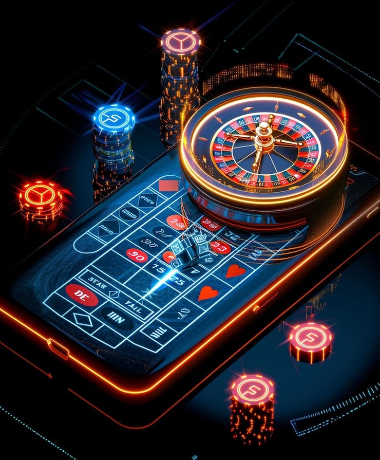 Tampilan permainan Bonanza Gold di layar mobile bizz77game dengan gulungan emas dan simbol pertambangan